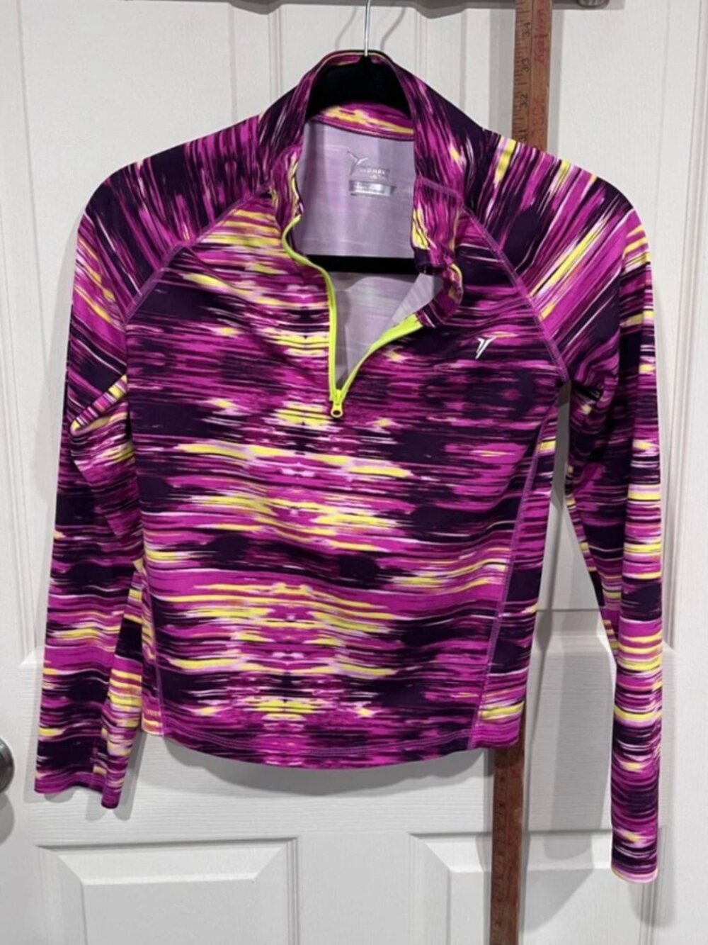 Girls Old Navy Purple Multi Quarter-Zip Active Pullover
